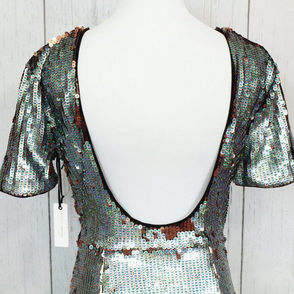 Revolve Lovers + Friends Mermaid Sequin Sheath Dress S - Picture 10 of 11